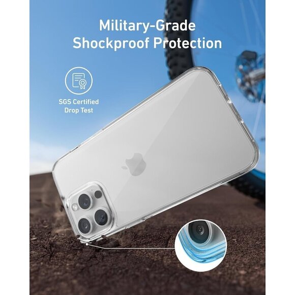 iPhone 15 Pro Max Case, Military-Grade Shockproof Protection, Phone Case Clear - Picture 3 of 6